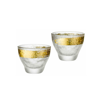 Aderia - Gold Ichimonji - Bộ Ly Sake - 90ml - 2 Cái