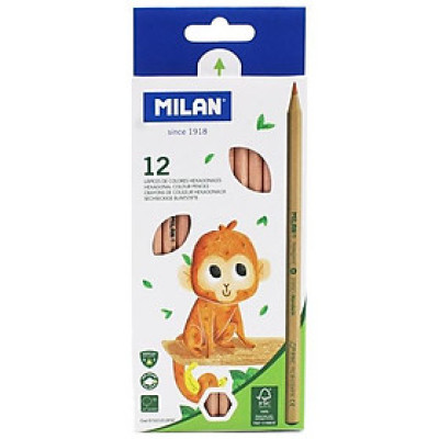 Hộp 12 Bút Chì Màu Gỗ Tái Chế Milan 07221212FSC