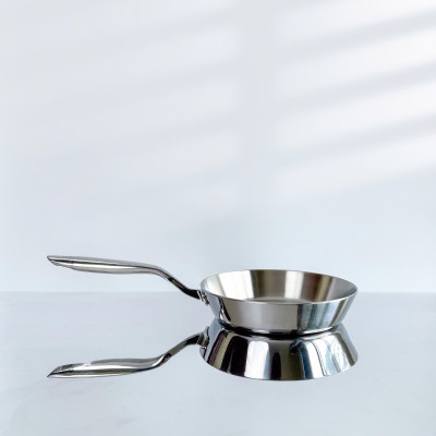 Chảo chiên rán inox 316 nguyên khối Hàn Quốc CIC68 size 20cm/24cm/26cm chống dịnh tự thân, đáy từ