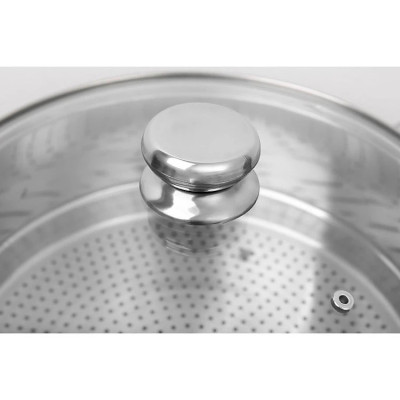 BỘ NỒI XỬNG HẤP INOX  28CM VÀ 30CM 2 TẦNG VUNG KÍNH CƯỜNG LỰC