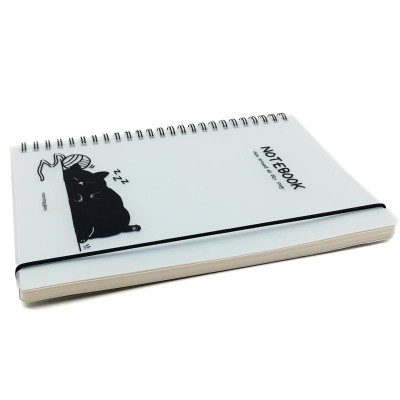 Số Lò Xo Kẻ Ngang Black Cat - Morning Glory 88578 (Mẫu Màu Giao Ngẫu Nhiên)