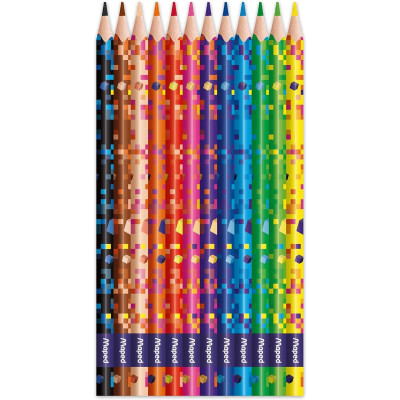 Hộp 12 Bút Chì Màu Pixel Party - Maped FR86220400