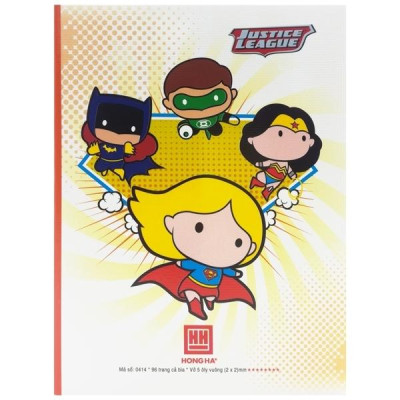 Combo 5 Vở Class Super DC - 5 Ô Ly 96 Trang ĐL 120g/m2 - Hồng Hà (Mẫu Màu Giao Ngẫu Nhiên)