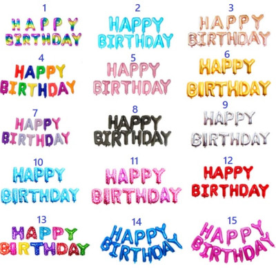 Bong bóng chữ Happy Birthday