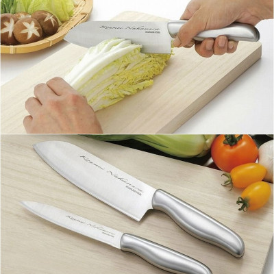 Combo 2 Set 2 dao làm bếp Nakamura nội địa Nhật Bản - Tặng đá mài dao Nhật Bản