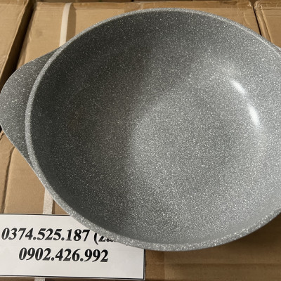 Nồi Lẩu Chảo Sâu Lòng 2 Quai Size 28CM ECORAMIC Chính Hãng