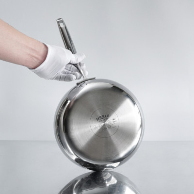 Chảo Sâu Lòng Inox 316 Đúc Liền Khối Hàn Quốc, size 20/24/26cm, Dùng Mọi Loại Bếp, Chống Dính Tự Thân