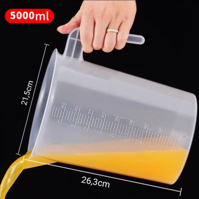 Bộ 2 Ca Đong Nhựa Có Vạch Chia Định Lượng 5 Lít