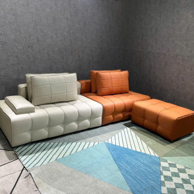 Sofa phòng khách Tundo Minoti NK2025 KT 2m và đôn góc 60 x 80 cm