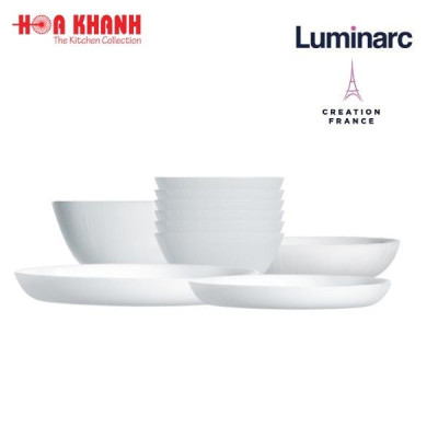 Đĩa Thủy Tinh Luminarc Lines 25cm - bộ 6 đĩa - Q1666