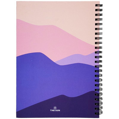 Sổ Lò Xo Giấy Trơn - 160 Trang 10 x 15 cm 80gsm - Nature On Sunset - The Sun 02