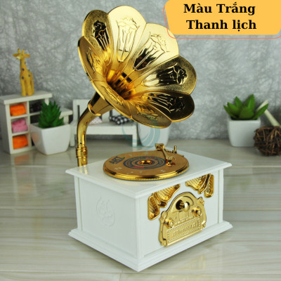 Hộp Nhạc Hoa Loa Kèn Cổ Điển Hộp Phát Nhạc Trang Trí Hình Hoa Loa Kèn Hộp Nhạc Vintage Hoa Loa Kèn Hộp Nhạc Hoa Nghệ Thuật – Phong Cách Retro Hộp Nhạc Decor Hoa Loa Kèn Sang Trọng