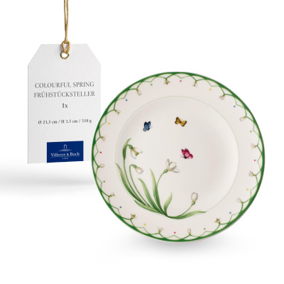 Đĩa Villeroy & Boch Colourful Spring Frühstücksteller 14-8663-2640 Made in Germany Hàng chính hãng