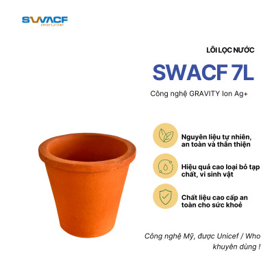 Compo 2 lõi lọc nước uống trực tiếp SWACF 7L | CWF Nano bạc, tốc độ lọc 2 - 4 lít/giờ, giữ khoáng thiết yếu
