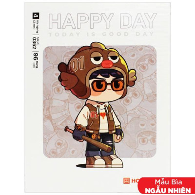 Tập Class Happy Day - 4 Ô Ly Ngang - 96 Trang 58gsm - Hồng Hà 0352 (Mẫu Bìa Giao Ngẫu Nhiên)