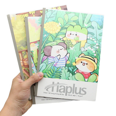 Tập Haplus Olala - Kẻ Ngang - 120 Trang 70gsm - Hải Tiến 6867 (Mẫu Bìa Giao Ngẫu Nhiên)