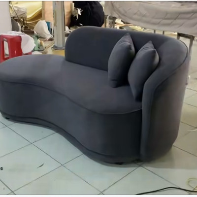 Ghế sofa băng cong nệm êm Tundo 1m8 tặng 2 gối mẫu mới hiện nay