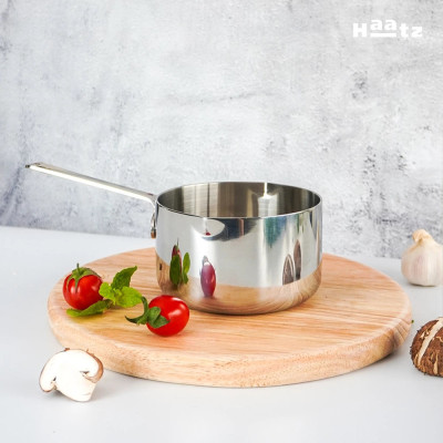 Quánh Inox 316 đúc nguyên khối Hàn Quốc size 12cm đáy từ, có miệng rót bảo hành 5 năm
