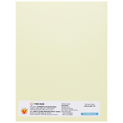 Tập Học Sinh I Am So Cute - 4 Ôly - 200 Trang 80gsm - The Sun (Mẫu Màu Giao Ngẫu Nhiên)
