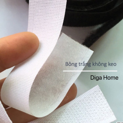 Nhám dính 2,5cm Có KEO băng xé, dính gai, verclo, băng khóa nhám