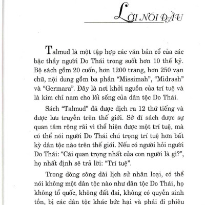 Talmud - Tinh Hoa Trí Tuệ Do Thái (VL)