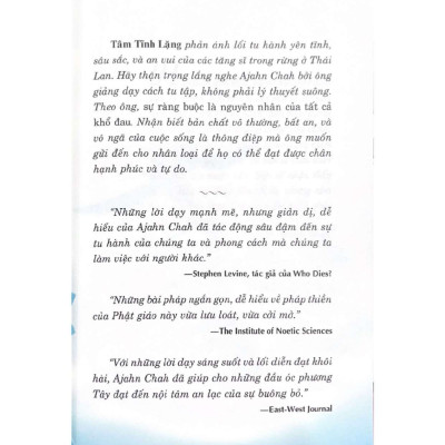 Tâm Tĩnh Lặng (Tái Bản) - Vanlangbooks