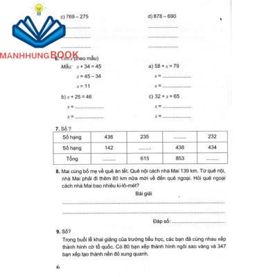 Sách - Bài Tập Nâng Cao Toán 3 - Dạng Vở Thực Hành (Biên Soạn Theo Chương Trình GDPT Mới)