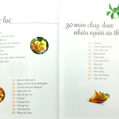 30 Món Chay Được Nhiều Người Ưa Thích - VT