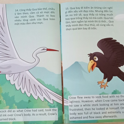 Bộ Tranh truyện thiếu nhi chọn lọc song ngữ Anh - Việt (Túi - 8 quyển)