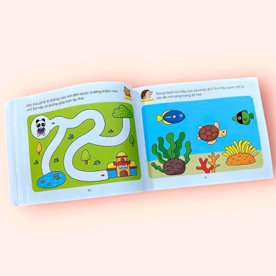 Sách cho bé - Hỏi Đáp Thông Minh - Rèn Luyện Não Trái Não Phải - Tập 1 - Sách tương tác - Dành cho trẻ 3+