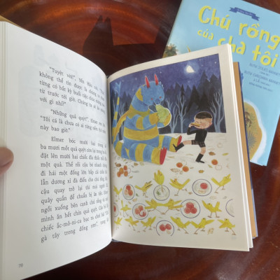 (Combo 2 cuốn) (Bìa cứng có áo) CHÚ RỒNG CỦA CHA TÔI và ELMER VÀ CHÚ RỒNG - Ruth Stiles Gannett – minh họa bởi Ruth Chrisman Gannett & Lá - Crabit Kidbooks 