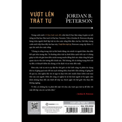 Sách - Beyond Orde - Vượt lên trật tự - Tác giả J. B. Peterson SGB
