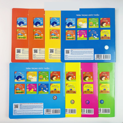 Sách - Combo 8 cuốn Ehon Toán Học Đầu Đời Cùng Con Học Toán - Song Ngữ Việt Anh  Cho Bé 0-3 Tuổi