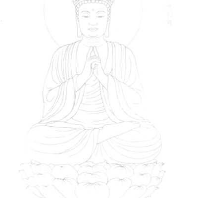 Bộ 50 Tranh Họa Vẽ Phật Giáo (DP)