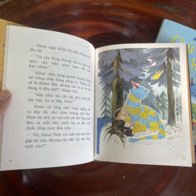 (Combo 2 cuốn) (Bìa cứng có áo) CHÚ RỒNG CỦA CHA TÔI và ELMER VÀ CHÚ RỒNG - Ruth Stiles Gannett – minh họa bởi Ruth Chrisman Gannett & Lá - Crabit Kidbooks 