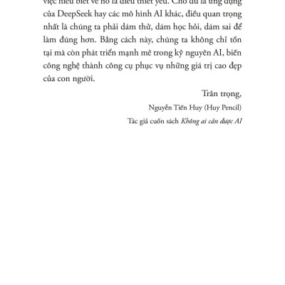 Sách - Deepseek Ứng Dụng - Làm Chủ AI Mã Nguồn Mở, Từ Cơ Bản Đến Thực Chiến