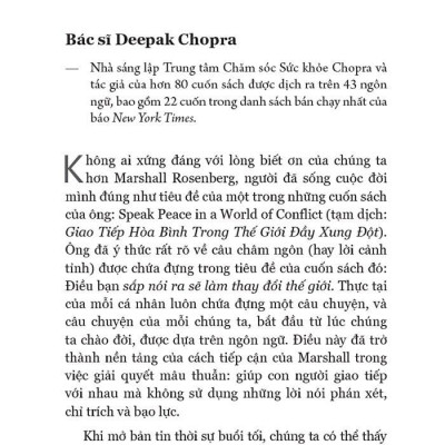Giao Tiếp Bất Bạo Động - Ngôn Ngữ Của Lòng Trắc Ẩn