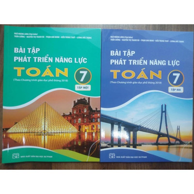 Sách - Combo Bài tập phát triển năng lực toán 7 tập 1 + 2 ( Kết Nối PB2 )
