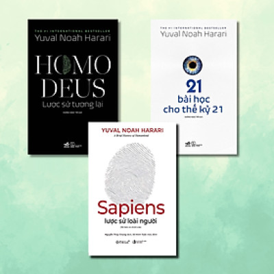 Combo Sapiens: Lược Sử Loài Người và Homo Deus: Lược Sử Tương Lai + 21 Bài Học Cho Thế Kỷ 21 (Tác giả: Yuval Noah Harari)