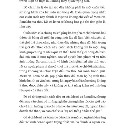 Sự Đối Đầu Của Hai Cầu Thủ Vĩ Đại Và Kỷ Nguyên Tái Tạo Bóng Đá Thế Giới - Messi Vs. Ronaldo