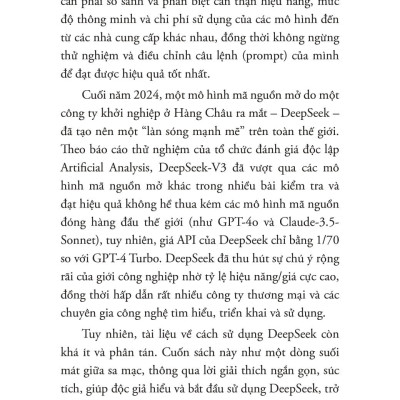 Sách - Deepseek Ứng Dụng - Làm Chủ AI Mã Nguồn Mở, Từ Cơ Bản Đến Thực Chiến