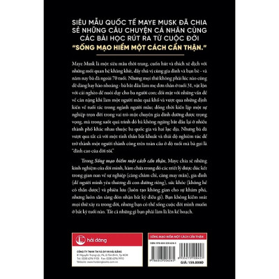 Sống mạo hiểm một cách cẩn thận (tác giả Maye Musk - mẹ tỷ phú Elon Musk)