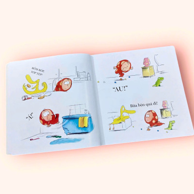 Sách cho bé - Bừa Bộn Quá Đi! - Vịt và Chấm - Sách tranh - Dành cho trẻ 3+