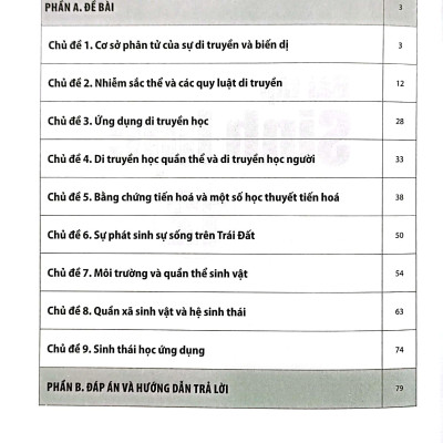 Bài Tập Sinh Học 12 (Cánh Diều) (Chuẩn)