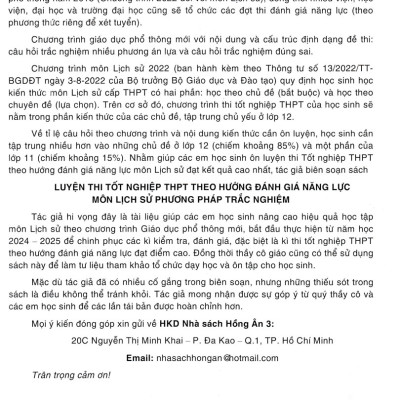 Luyện Thi Tốt Nghiệp THPT Theo Hướng Đánh Giá Năng Lực Môn Lịch Sử (Dùng Chung Cho Các Bộ SGK Hiện Hành) - HA