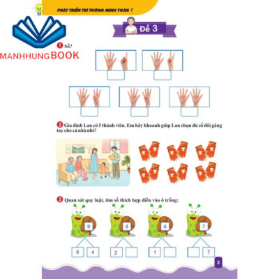 Sách - Phát Triển Trí Thông Minh Toán Lớp 1 ( Biên soạn theo chương trình GDPT Mới ).