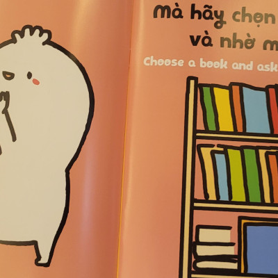 Sách Ehon Miu Bé Nhỏ Phần 1 Song Ngữ - Đừng Xem Tivi Nhiều Nhé