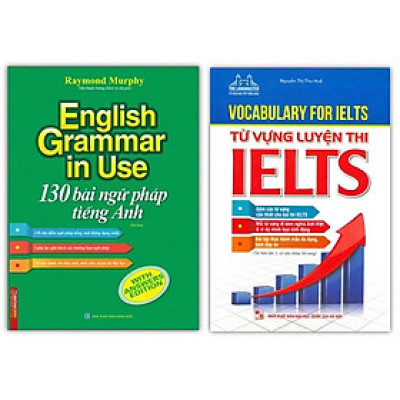 Sách - Combo 2 cuốn Từ vựng luyện thi IELTS + 130 bài ngữ pháp TA (MÀU)