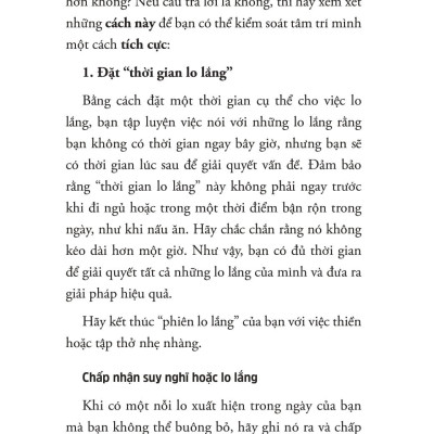 Sách Stop Overthinking - Sống Tự Do, Không Âu Lo - 7 Bước Loại Bỏ Suy Nghĩ Tiêu Cực Và Bắt Đầu Suy Nghĩ Tích Cực