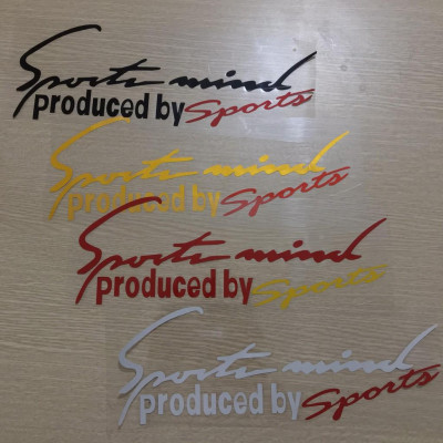 Phụ kiện ô tô |  Tem dán trang trí ô tô Sport mind prodeced by Sports xe hơi ô tô đầy đủ màu sắc - Ngoại thất ô tô